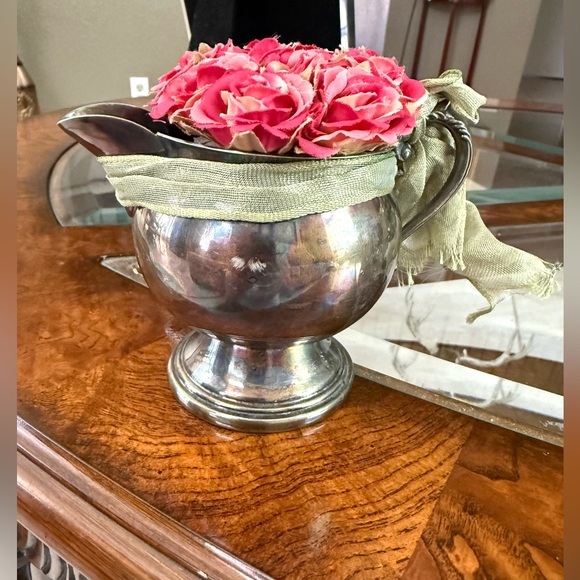 Vintage  Sheridan Silver On Copper Decor - Picture 1 of 5
